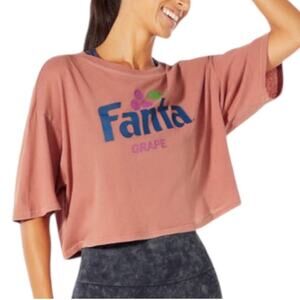 New! Wildfox x Coca Cola Fanta Alhambra Ash Rose Crop Tee Women's L